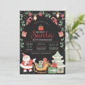 Invitation Secret Père Noël Christmas Holiday (Debout devant)