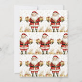 Invitation Secret Père Noël échange de cadeaux Noël (Dos)