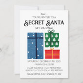 Invitation Secret Père Noël Gift Exchange (Devant)