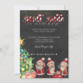 Invitation Secret Père Noël Gift Exchange Party (Devant)