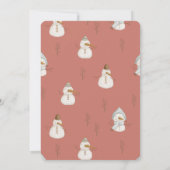 Invitation Secret Père Noël Noël échange cadeau de vacances (Dos)