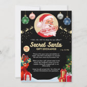 Invitation Secret Père Noël Office d'échange de cadeaux Home  (Devant)