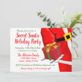 Invitation Secret Santa Christmas Holiday Gift Exchange Party (Debout devant)