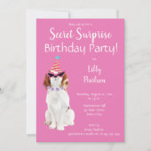 Invitation Secret Surprise fête d'anniversaire drôle (Devant)