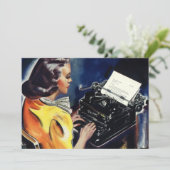 Invitation Secrétaire exécutif Lettre type Bureau (Debout devant)