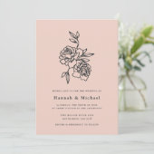 Invitation secrète de mariage dans le jardin | Blu (Debout devant)