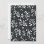 Invitation secrète de mariage dans le jardin | Blu (Dos)