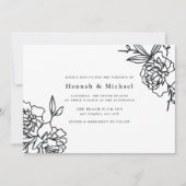 Invitation secrète de mariage dans le jardin | Enc (Devant)