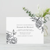 Invitation secrète de mariage dans le jardin | Enc (Debout devant)