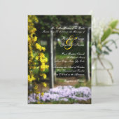 Invitation secrète de mariage de jardin (Debout devant)