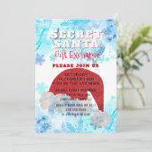 Invitation secrète de partie d'échange de cadeau (Debout devant)