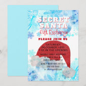 Invitation secrète de partie d'échange de cadeau (Devant / Derrière)