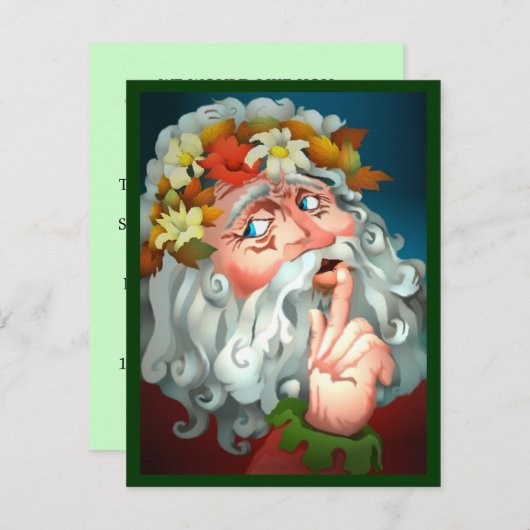 INVITATION SECRÈTE D'INVITATION DE PARTIE DE PÈRE (Devant / Derrière)