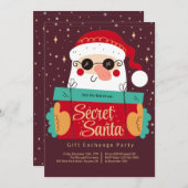 Invitation secrète du parti Père Noël (Devant / Derrière)