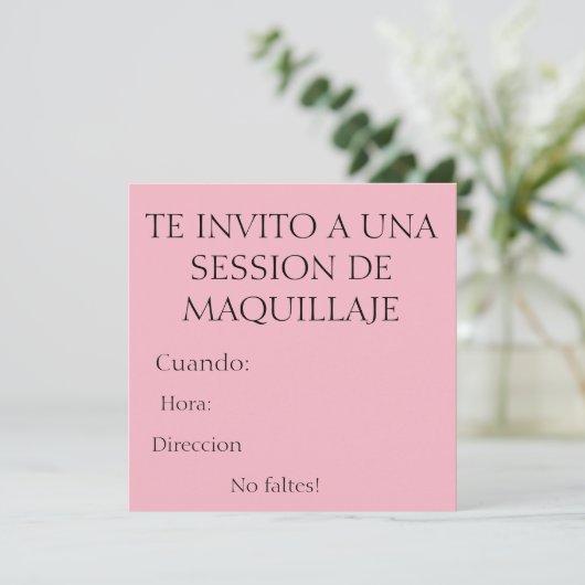 Invitation section maquillaje (Debout devant)