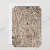 Invitation Sédiments roses et roches de granit noir (Dos)