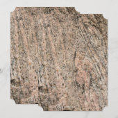 Invitation Sédiments roses et roches de granit noir (Devant / Derrière)