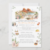 Invitation Sedona Arizona Bachelorette Weekend Itinerary (Devant)