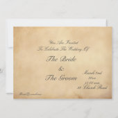 Invitation Seigneur et Dame médiévaux (Dos)