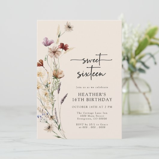 Invitation Seize anniversaire (Debout devant)