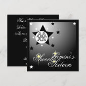 Invitation Seize-Personnaliser zodiacale de bonbon à la (Devant / Derrière)