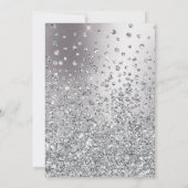 Invitation Seizième fille de la parties scintillant à bande d (Dos)