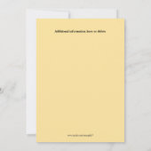 Invitation Séjour à thème Safari en pyjama des enfants (Dos)