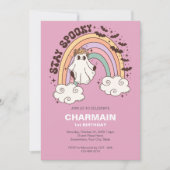 Invitation Séjour Éffrayant Halloween premier anniversaire (Devant)