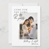 Invitation Séjour Pour Le Parti Photo Enregistrer La Date (Devant)