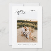 Invitation Séjour Pour Le Parti Photo Enregistrer La Date (Dos)