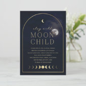 Invitation Séjournez à Wild Moon Enfant Anniversaire (Debout devant)