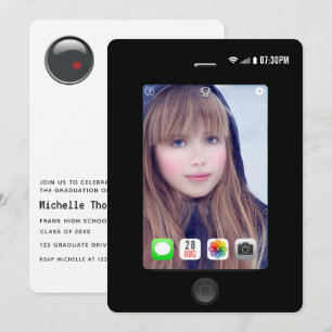 Invitation Selfie Graduation Party Photo