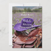 Invitation Selle sur la clôture avec Fête des mariées Casquet (Devant)