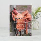 Invitation Selle sur la Fence Engagement Party (Debout devant)