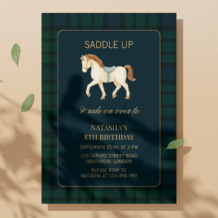 Invitation Sellez Cheval Anniversaire Prépa