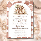 Invitation Sellez Rustique Occidental Arqué Sip And See