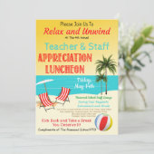 Invitation Semaine d'appréciation du thème de la plage (Debout devant)