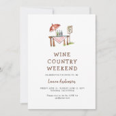 Invitation Semaine de bachelorette rustique (Devant)