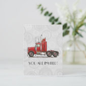 Invitation Semi-cabine Cute (Debout devant)