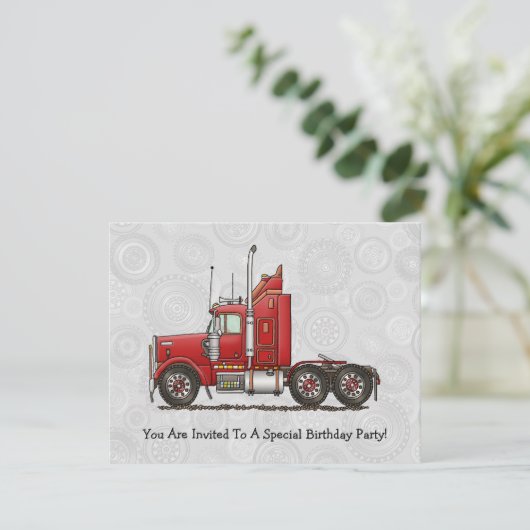 Invitation Semi-cabine Cute (Debout devant)