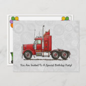 Invitation Semi-cabine Cute (Devant / Derrière)