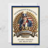 Invitation Semi-quincentenaire patriotique (Devant)