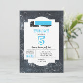 Invitation Semi-remorque Camion Transport Camions Anniversair (Debout devant)