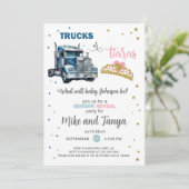 Invitation Semi Trucks ou Tiaras genre dévoilent l'invitation (Debout devant)