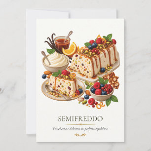 Invitation Semifreddo – Vintage Italian Dessert