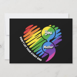 Invitation Semikolon Prévention du suicide LGBTQ Santé mental