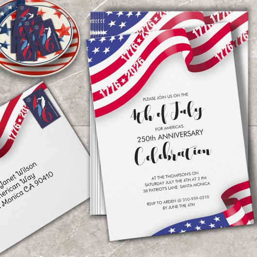 Invitation Semiquincentennial 4th Of July Celebration