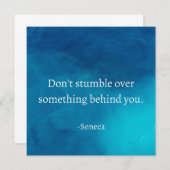 Invitation Seneca : Concentrons-nous sur l'avenir, ne tombez  (Devant / Derrière)