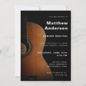 Invitation Senior Considérant Guitare Music Concert Moderne (Devant)