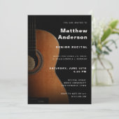 Invitation Senior Considérant Guitare Music Concert Moderne (Debout devant)